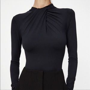 Zara Knotted Stretch Bodysuit Size L 0264/104